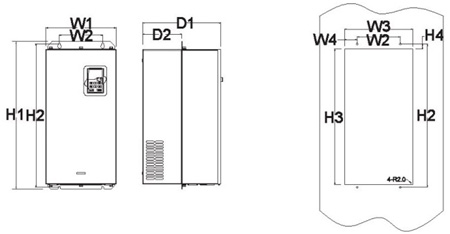 Преобразователь частоты INVT 4/5,5 кВт GD200-004G/5R5P-4